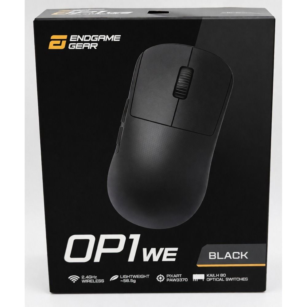 Endgame Gear OP1WE Wireless Gaming Mouse Black PixArt PAW3370 Kailh GO 19000 DPI